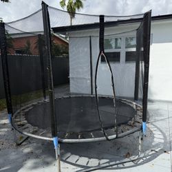 SKOK Trampoline for Kids,400LBS Outdoor Trampoline with Net-ASTM