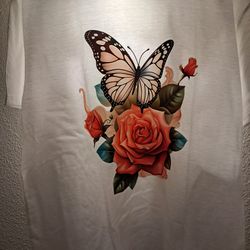 Butterfly & Rose Shirt