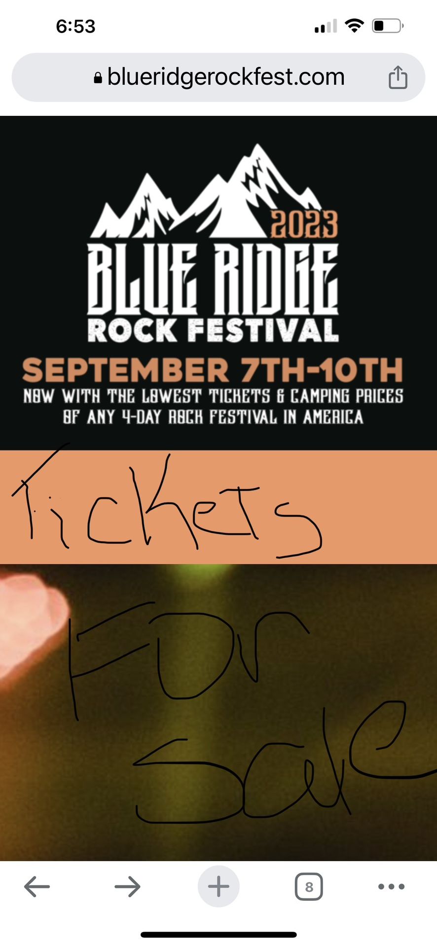 FREE-Blue Ridge Festival Ticket’s For Sale 