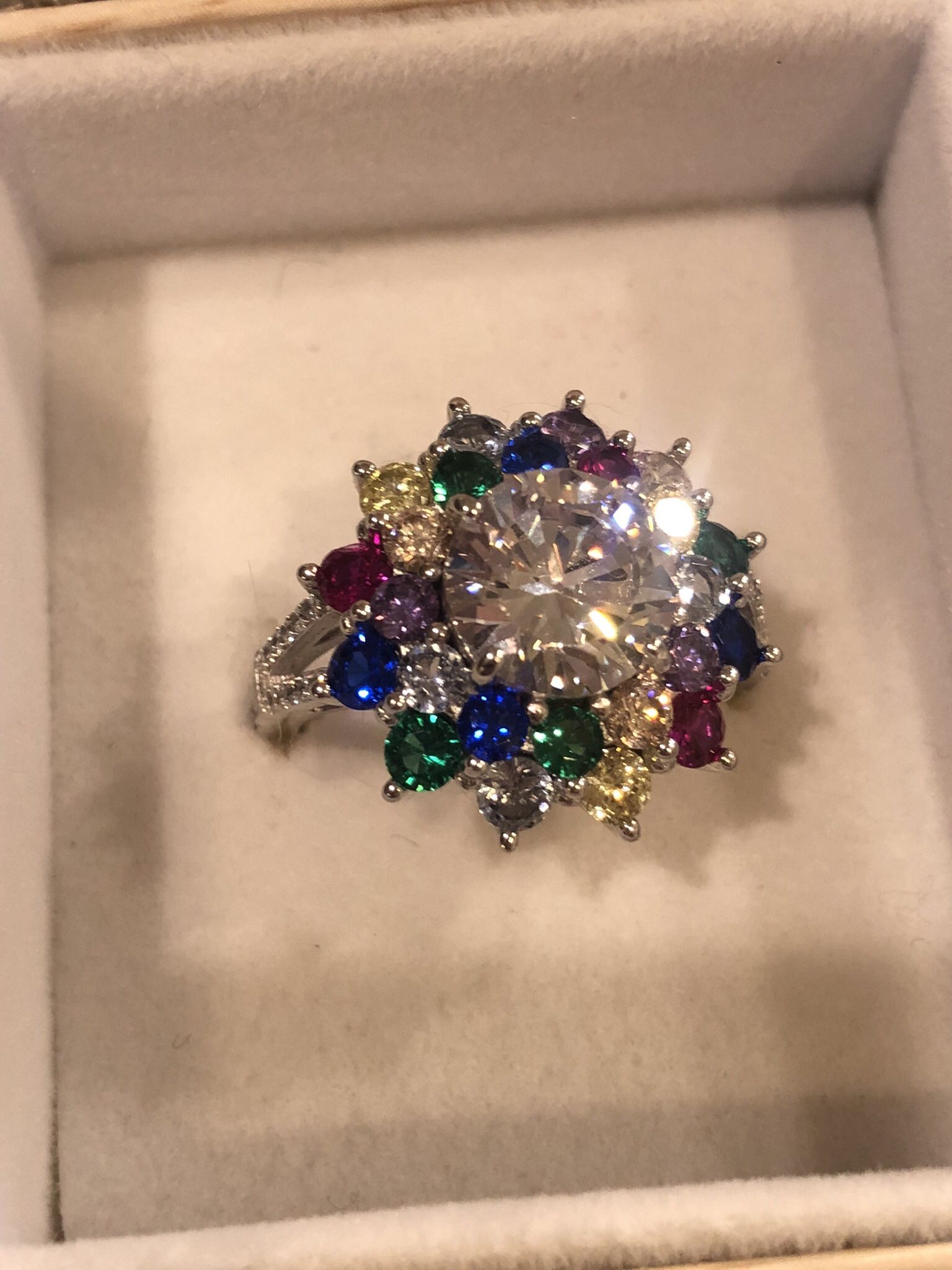 Bella Luce Simulated Multi Gemstone Ring