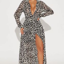 Zebra dress size M/L