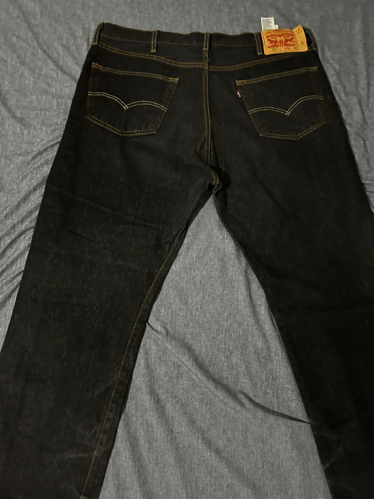 Levis 501s denim black. W40/L32