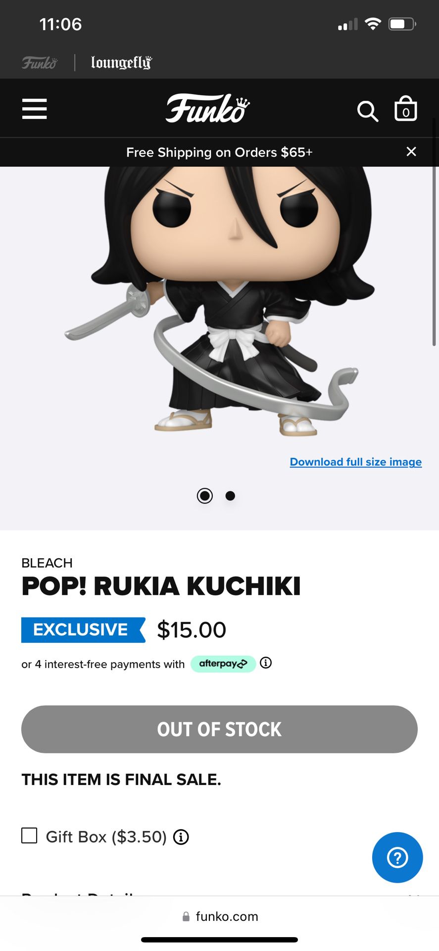 Rukia Funko Pop (SOLD OUT ) 🚨