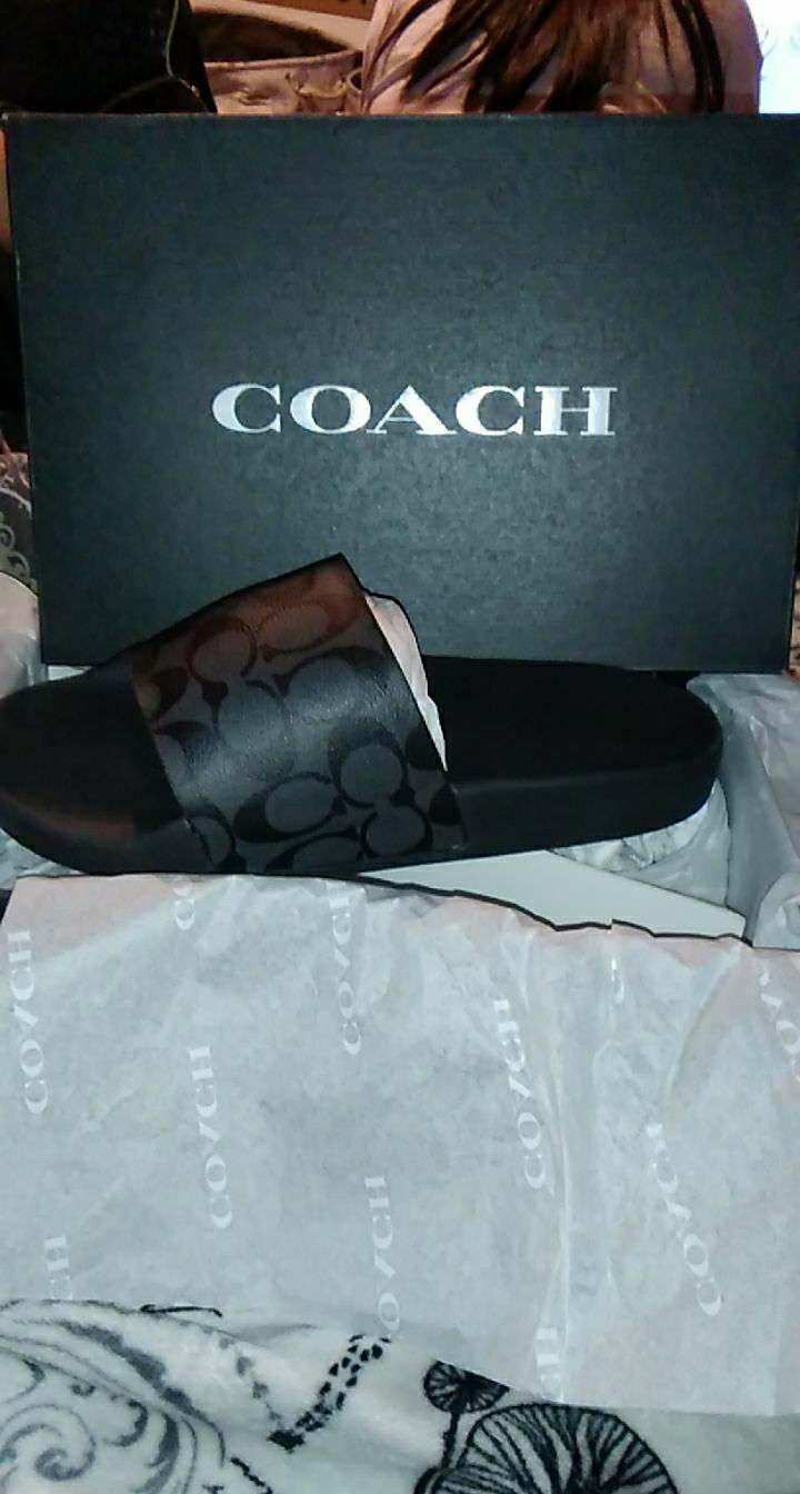 Slides and wallet COACH brand new