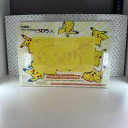 New Nintendo 3DS XL Pikachu in Yellow