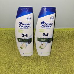 2 Head&shoulder 12.5oz Green Apple Shampoo And Conditioner 