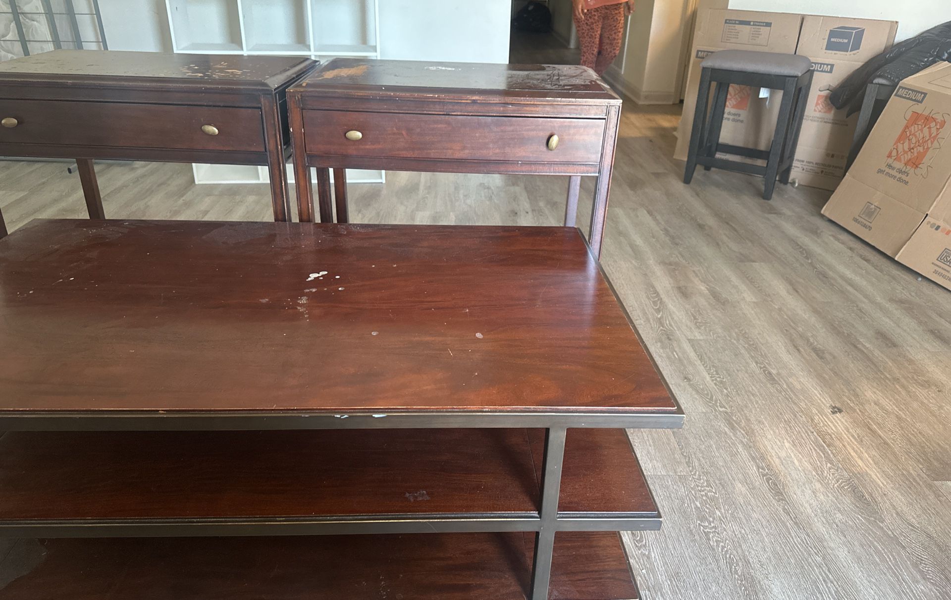 Coffee Table And Two End Tables