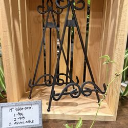 14” Black Iron Table Easels
