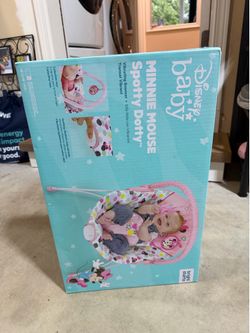 Disney Baby Minnie Mouse “Spotty Dotty” Vibrating Bouncer — NEW IN BOX