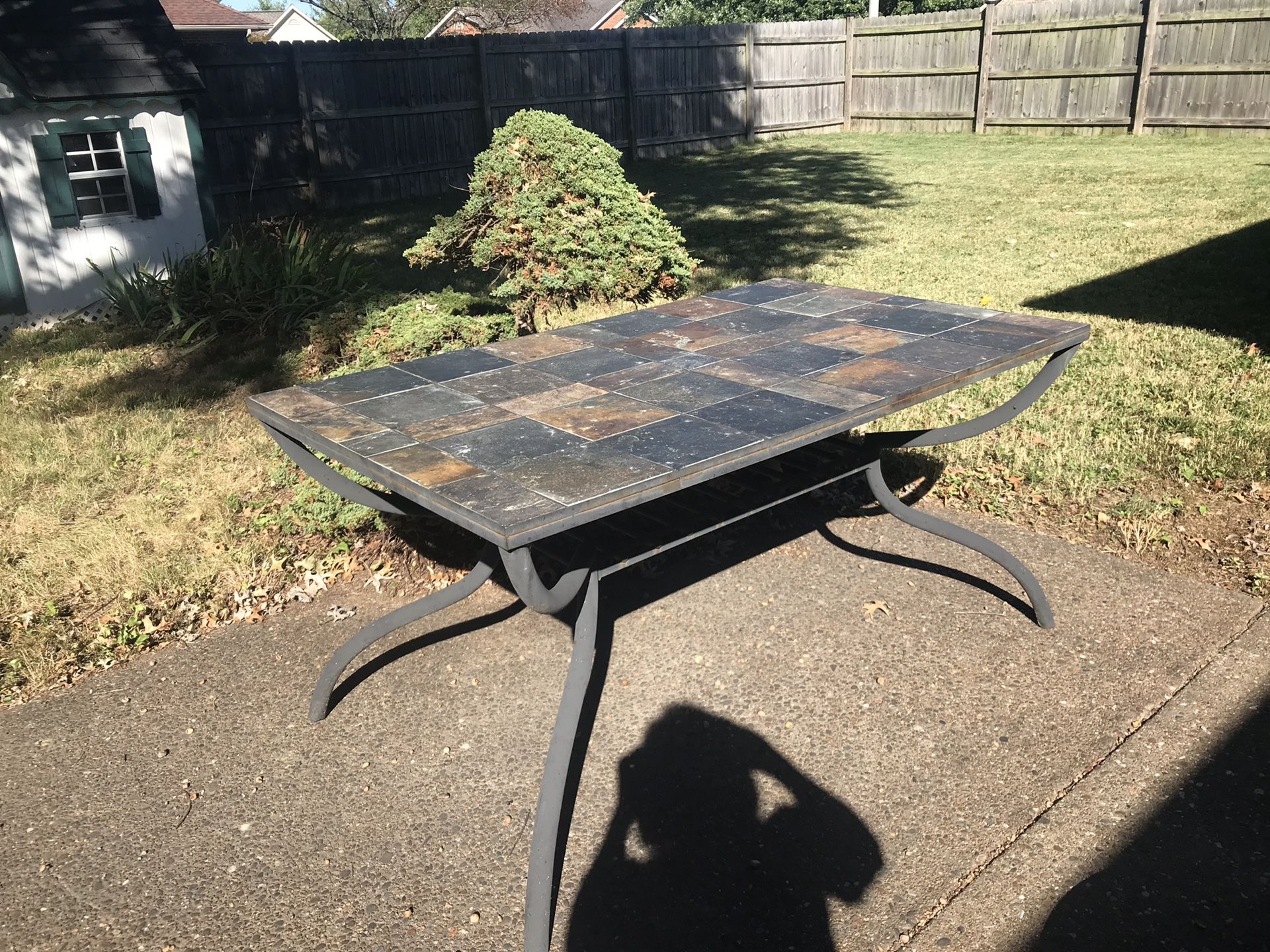 FREE indoor or out table with removable tiles FREE