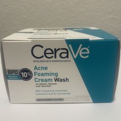 Cerave Acne Foaming Cream Wash 10% Bulk Box Of 15 Samples New