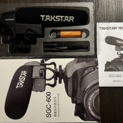 TAKSTAR SGC-600 Video Microphone, Mini Shotgun Mic, Professional Camera Microphone for iPhone, Android Phone, Canon/Nikon/Sony Camera&Camcorder, Video