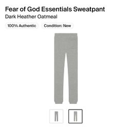 Fear Of God Essential Sweatpants Dark Heather Oatmeal