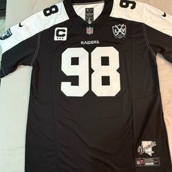 CROSBY LV RAIDERS JERSEYS SM—4X INSTOCK