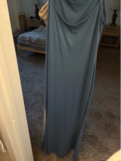 Blue mermaid long dress