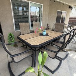 Patio Table With Six Chairs 