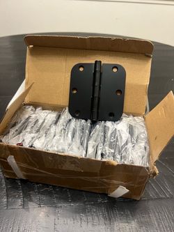 Matte Black Door Hinges Bulk Pack