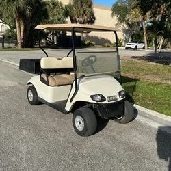 2016 white ezgo 48v txt 2 seat Passenger golf cart utility box canopy