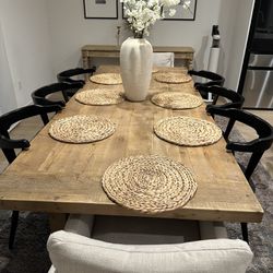 Reclaimed Dining Table With 6 Chairs Included