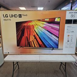 LG 86 INCH UHD TV'S IN STOCK 86UT7590 THINQ AI AIR PLAY BLUETOOTH W/WARRANTY - PAYMENT PLANS