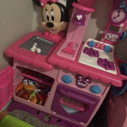 Kitchen With Food Toys