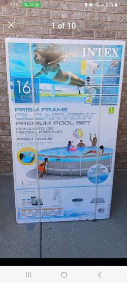 INTEX PRISM FRAME 16 Ft X 48". PREMIUM POOL SET