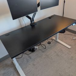 Herman Miller Jarvis Laminate Standing Desk (60" x 27") + Powered Grommet + Cable Management