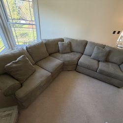 Polyester 3pc Sectional Couch