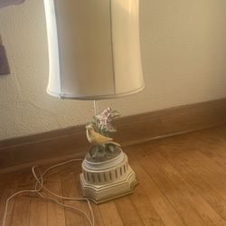 Vintage Lamp with Yellow Bird