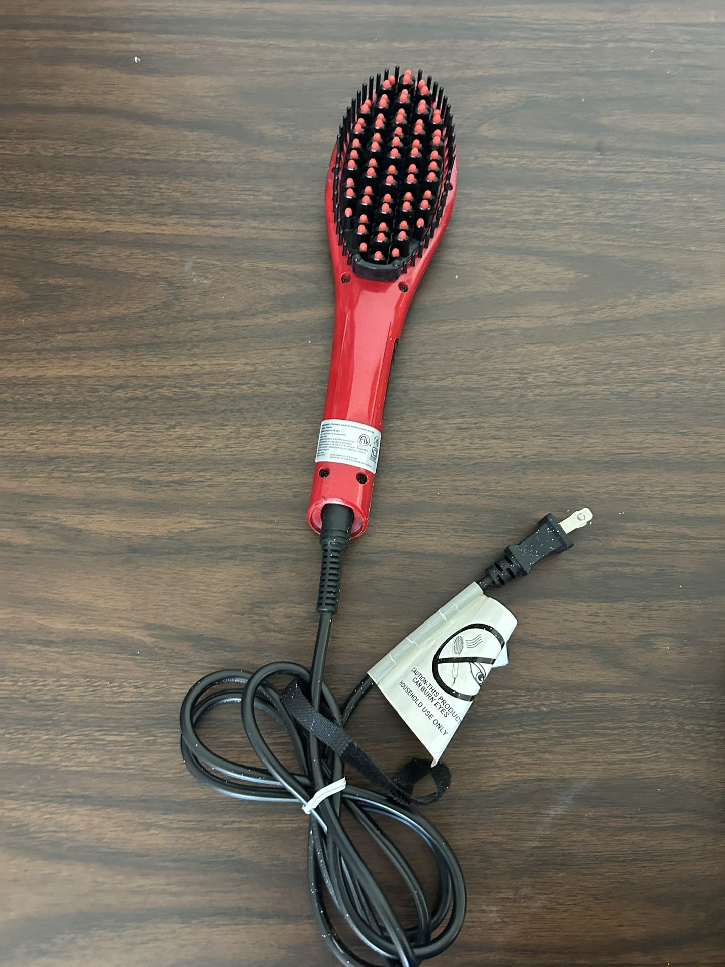 Hair Angel Ceramic Straightening Brush Heats Till 385° Lcd Screen