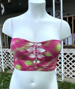 Handmade Braided Crop Top- L/XL