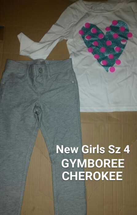 New Girls Sz 4 Gymboree & Cherokee fall outfit