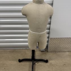 Vintage Royal Form Toddler Baby Mannequin On Iron Stand 