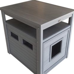 ECOFLEX® Jumbo Litter Box Cover  End Table - Grey