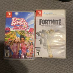 Barbie Game And Fortnite 