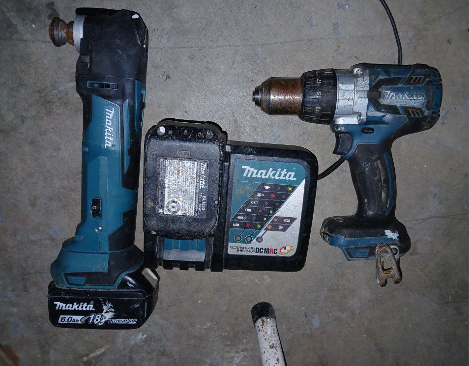 Marita Drill, Multi-tool, Charger +2 Batteries