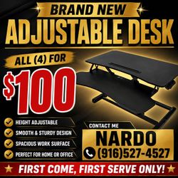 Adjustable computer desk