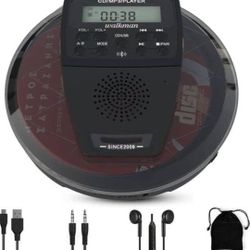 WALKMAN CD Player, Portable w LCD Screen Display, HiFi Speakers, CD, Bluetooth, FM, USB, SDcard.