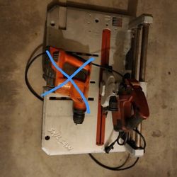 Skill Table Saw And Klein Tools 5425M  Tool Belt 