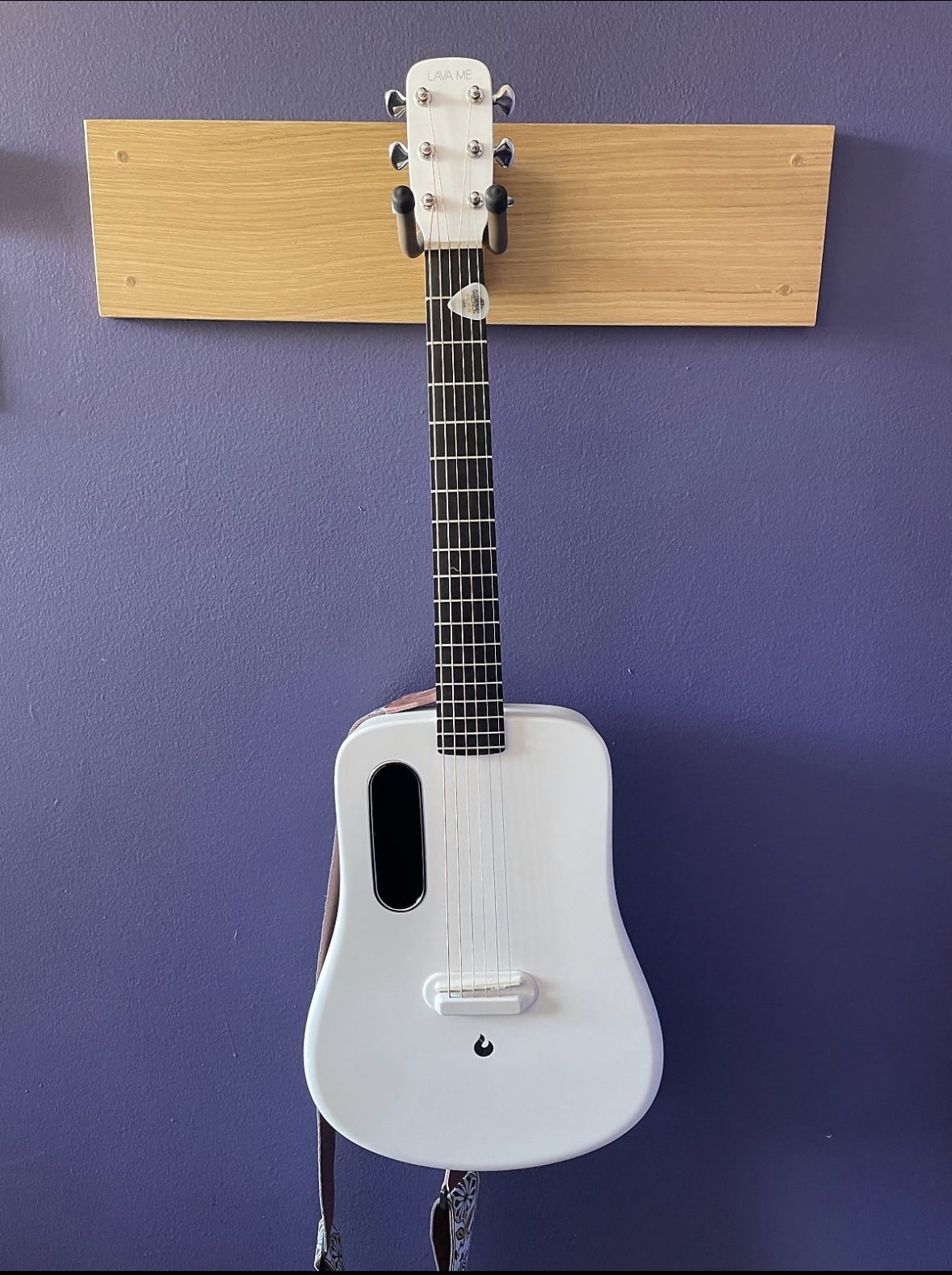 Lava me 2 Carbon Finger Guitar with Effects 36 inch Acoustic Electric 2021 White