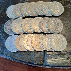 19 MORGAN SILVER DOLLARS- CHEAP - Nice Dates And Grades See List!