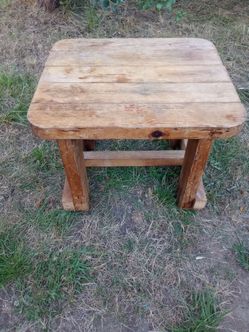 Solid wood step stool/ foot rest