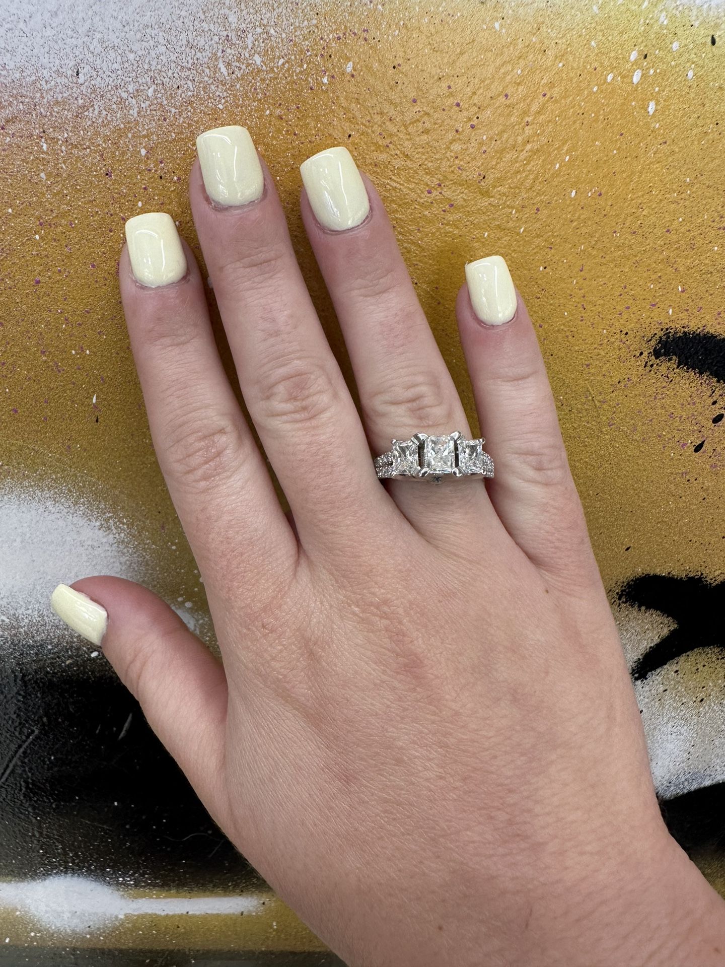 14k LAB DIAMOND RING