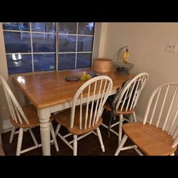 Wood Dining Table-Chair Set