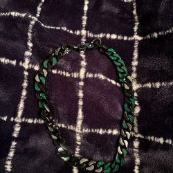 Green And Black Diamond Chocker R.e.p.l.i.c.a 