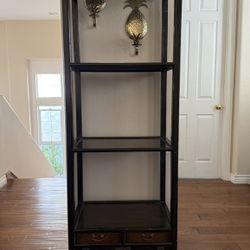 Beautiful Antique Handcarved Wood Shelf Unit