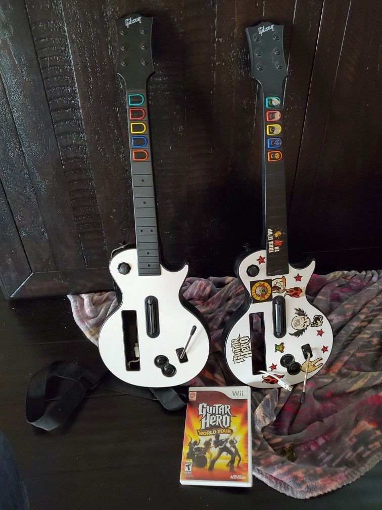 Nintendo Wii Red Octane Guitars & Guitar Hero World Tour Game for Sale in Phoenix, AZ OfferUp