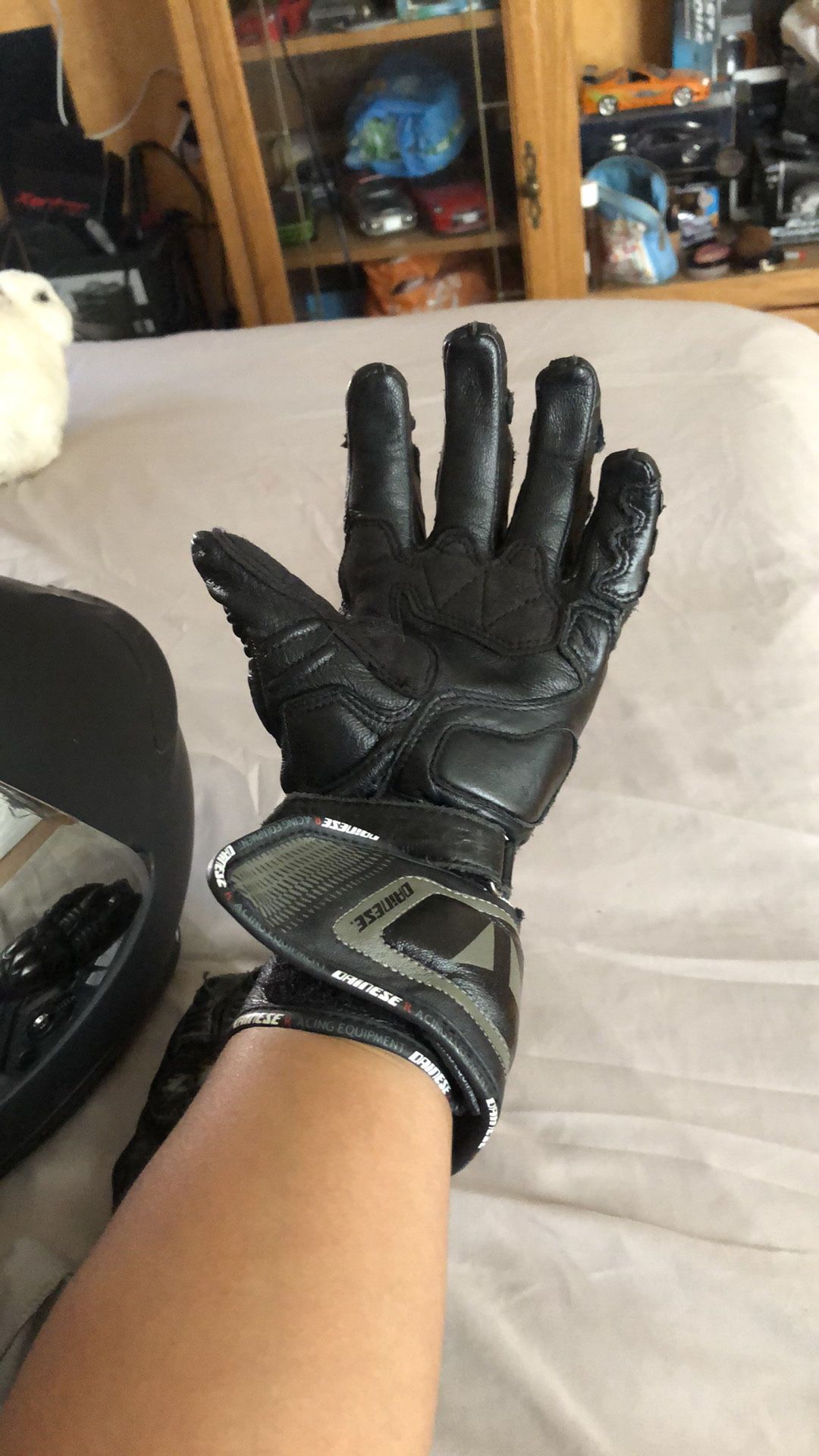 Dainese leather gloves