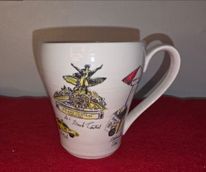 Linea Carta Diva Pyari mug, I love New York, retired Anthropologie, I Love NYC, city vignette Grand Central, Central Park