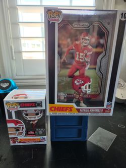 Big and small Patrick Mahomes Funko Pops